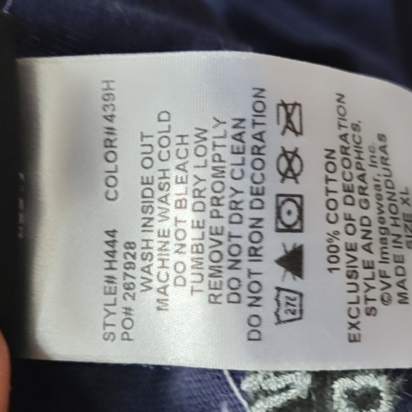 HARLEY-DAVIDSON WOMEN BLUE SHORT SLEEVE TIEBACK JAMESTOWN, CA SIZE XL TEE SHIRT - Picture 4 of 8